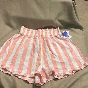 Abound Junior Ruffled Hem Linen Shorts